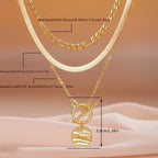 Collar Savira en Capas de Monedas Texturizadas | Oro
