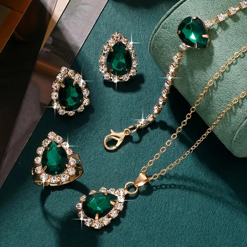 Conjunto de Joyas Elisandre Vermont | Oro