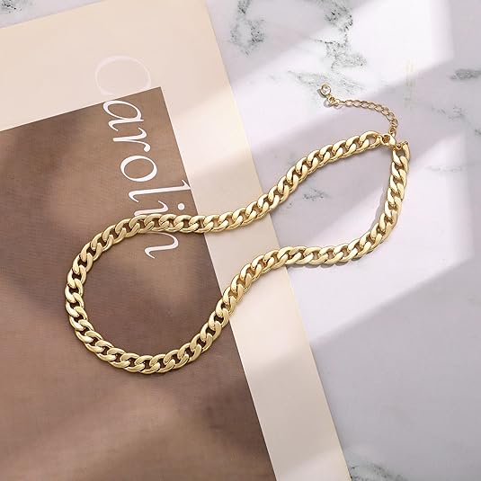 Cavaro™ | Collar de Eslabones Cubanos Gruesos de Oro