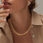 Cavaro™ | Collar de Eslabones Cubanos Gruesos de Oro