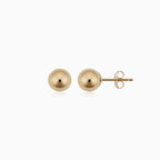 Ball™ | Pendientes de Botón de Oro