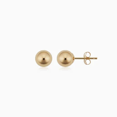 Ball™ | Pendientes de Botón de Oro