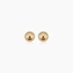 Ball™ | Pendientes de Botón de Oro