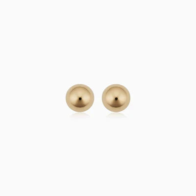 Ball™ | Pendientes de Botón de Oro