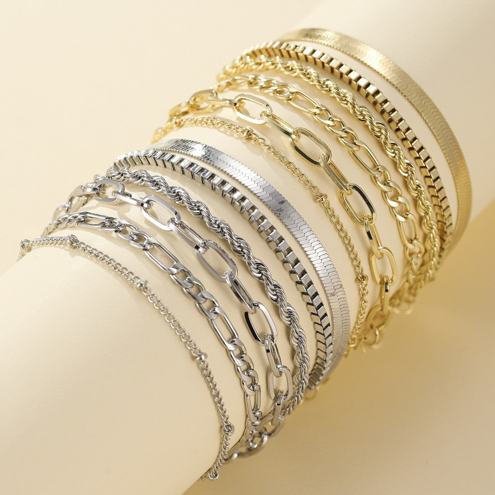 Ellis™ | Conjunto de Pulseras de Oro