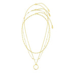 Circa™ | Collar de Círculo Abierto de Tres Hileras de Oro