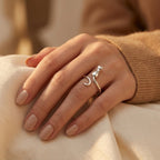Anillo con Motivo de Gato de Plata