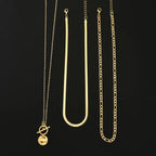 Collar Savira en Capas de Monedas Texturizadas | Oro