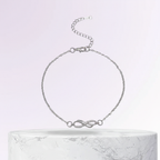 Dana | Encanto Delicado del Infinito | Tobillera de Plata