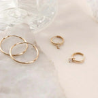 Celeste™ | Pendientes de Aro de Oro con Piedra