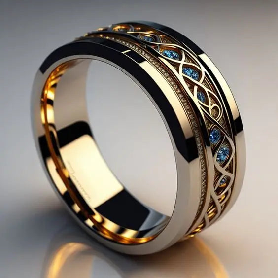 Anillo Vintage del Infinito Dorado