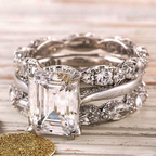 Anillo Vintage de Plata de Capa Brillante