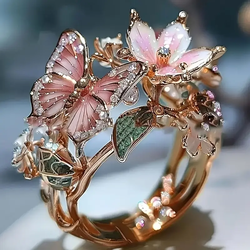 Croia™ | Anillo de Mariposa con Circonita