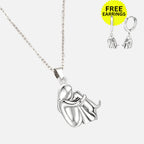 Wynter™ - Colgante Abrazo con Pendientes a Juego