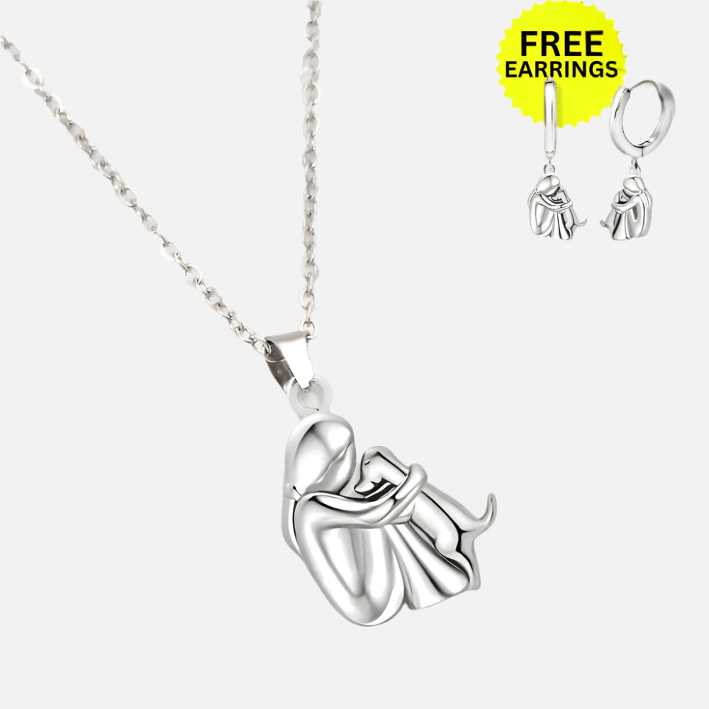 Wynter™ - Colgante Abrazo con Pendientes a Juego