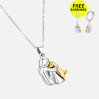 Wynter™ - Colgante Abrazo con Pendientes a Juego