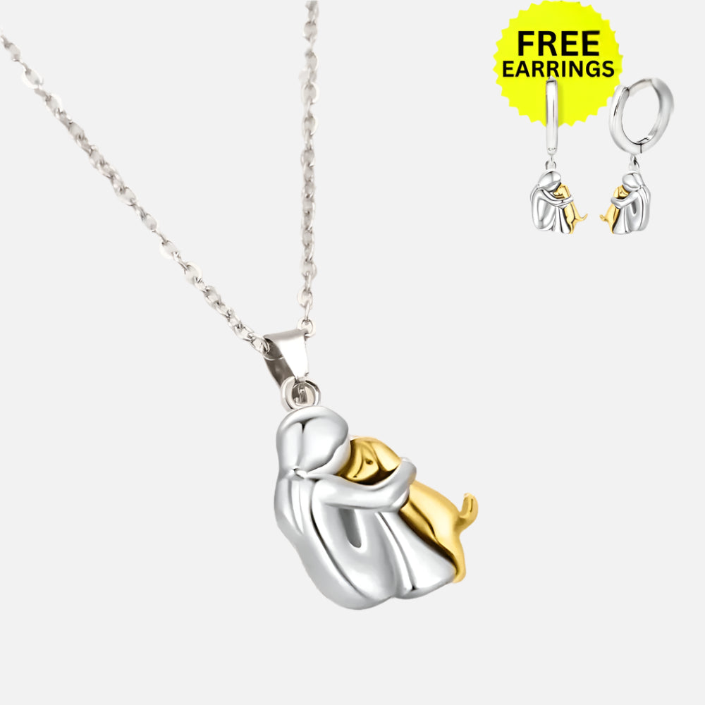 Wynter™ - Colgante Abrazo con Pendientes a Juego