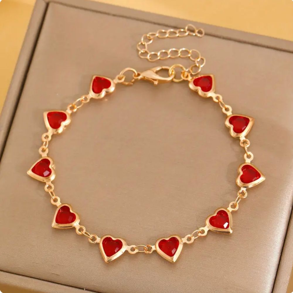 Pulsera Ophelyra Garnetelle de Oro